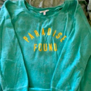 Turquoise sweatshirt XL Victoria Secret